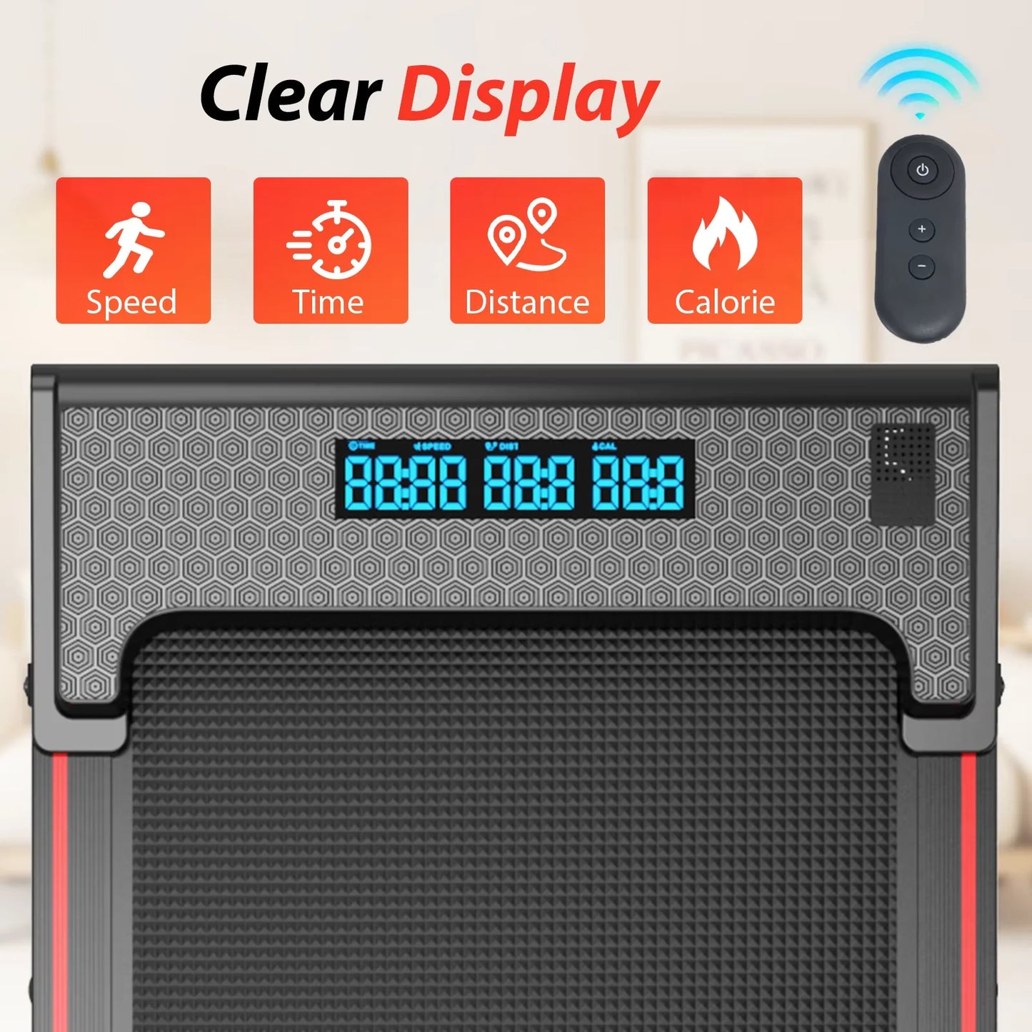 Electric Walking Pad Treadmill Underdesk Smart Running Machine For Home & Office