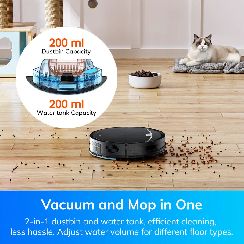 ILIFE V9 PRO 2-in-1 Robot Vacuum & Mop Self-Emptying 3000Pa Strong Suction, App✨