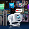 12000 Lumen Projector Smart HD LED WiFi Bluetooth HDMI Android Home Theater Gift