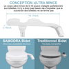 Bidet Toilet Seat Attachment | Ultra-Thin DIY Sprayer | SAMODRA BRAND | UK