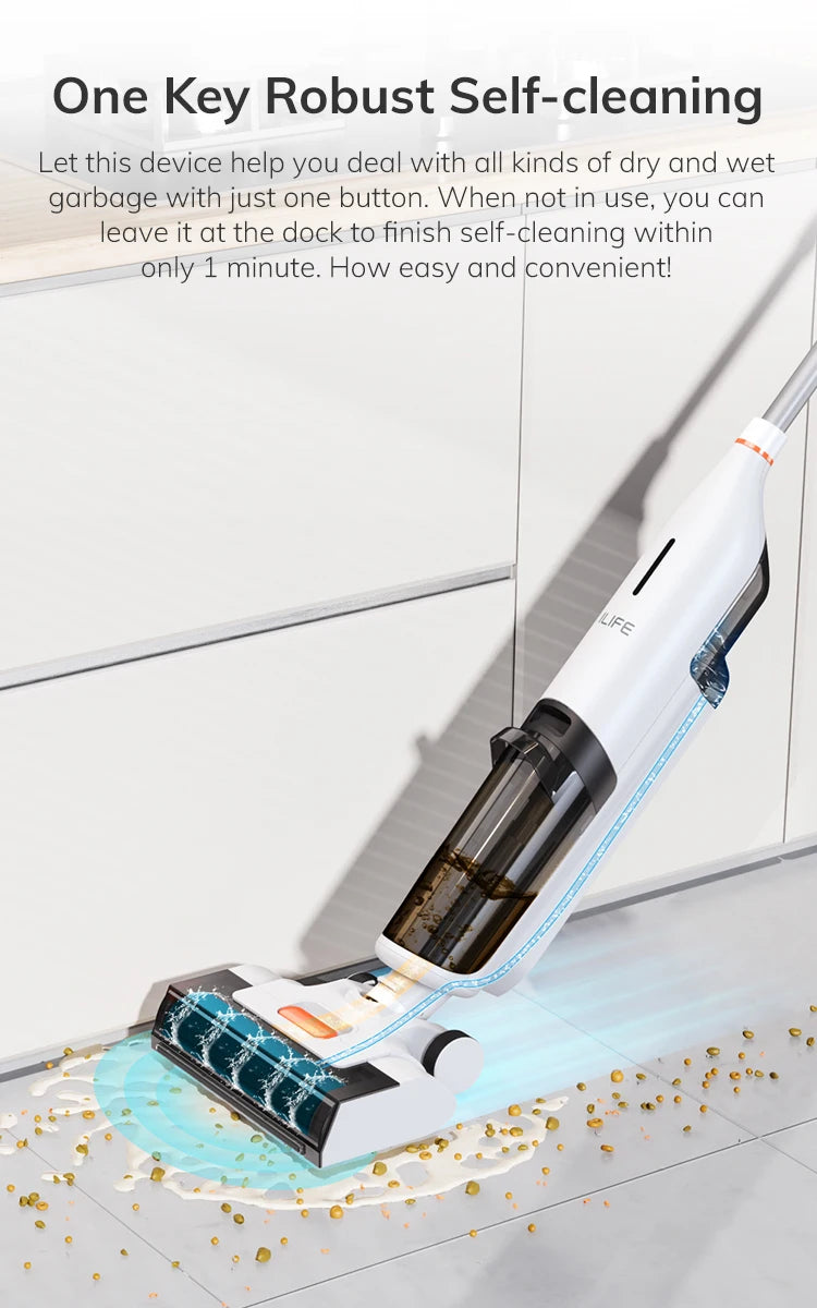 ILIFE Cordless Stick Vacuum Pet Pro Strong Battery Smart Mop Washing 5500Pa ✨✨