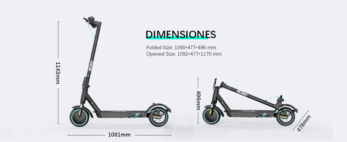 RCB BEST Electric Scooter Adult Folding 350W Motor Up To 30KM Range 25KM/H 🛴💨✨