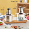 3L Food Chopper Electric Processor Blender Glass Mixer Garlic Spices Grinder ✨