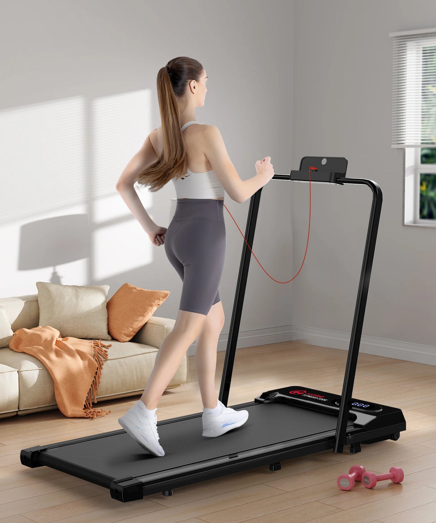 Home Treadmill Running Walking Pad Foldable Underdesk Electric Motorized Machine