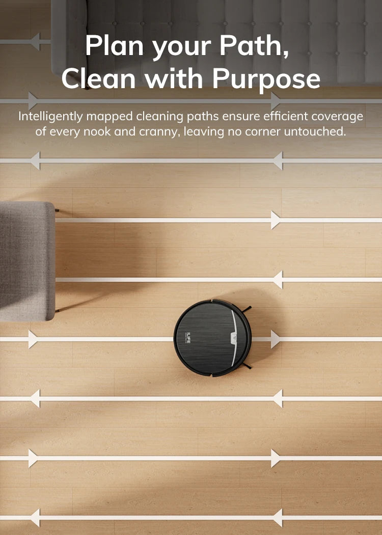 ILIFE V9 PRO 2-in-1 Robot Vacuum & Mop Self-Emptying 3000Pa Strong Suction, App✨