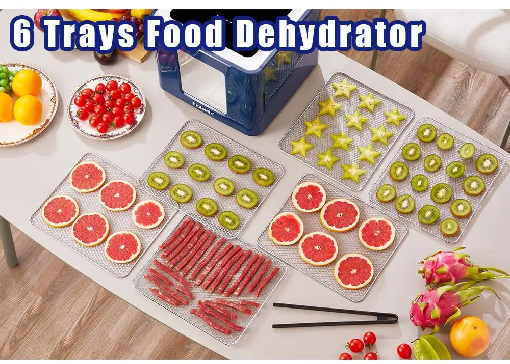 Biolomix Professional Food Dehydrator 400W 6 Stainless Steel Trays LCD Touch...✨