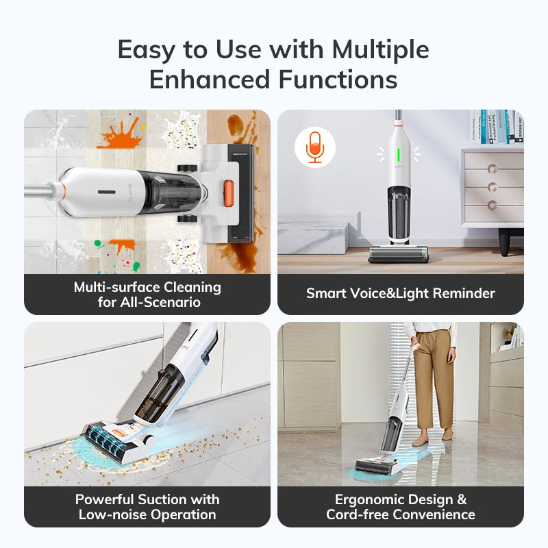 ILIFE Cordless Stick Vacuum Pet Pro Strong Battery Smart Mop Washing 5500Pa ✨✨