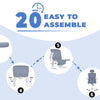 Mesh Office Chair Wheels Adjustable Ergonomic Desk Chair with Lumbar Support ✨