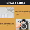 BIOLOMIX Espresso Machine With Milk Frother for Ground Coffee 1.1L Capacity 1100W
