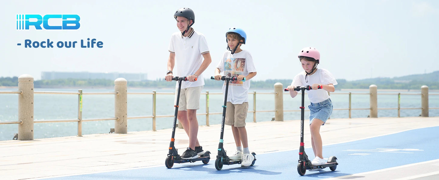 RCB R15 Foldable Electric Scooter for Kids Height adjustment, 16KM, 12.4MPH, UK✨