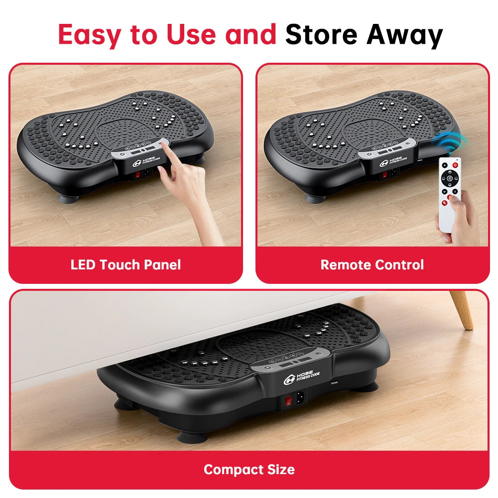 Power Vibration Plate Vibrating Machine Platform Exercise Body Shaker Massager ✨