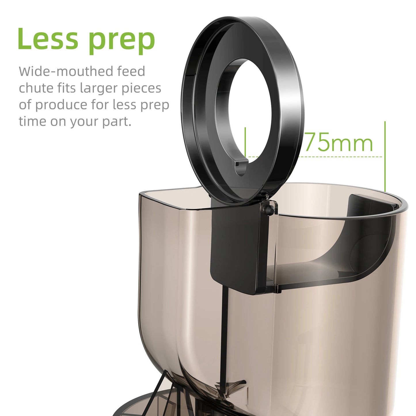 Electric Juicer Machine Juice Fruit Squeezer Slow Masticating Brush Pulp Cup UK✨