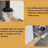 BIOLOMIX Espresso Machine With Milk Frother for Ground Coffee 1.1L Capacity 1100W