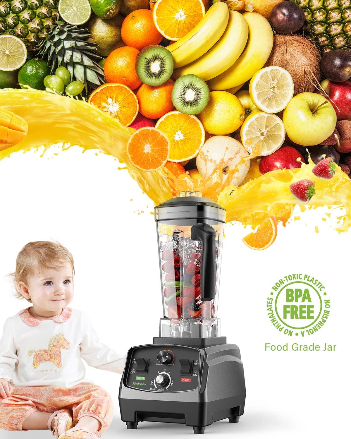 Food Blender Soup Maker Heavy Duty Smart Cooking Blender Commercial Juicer Mixer