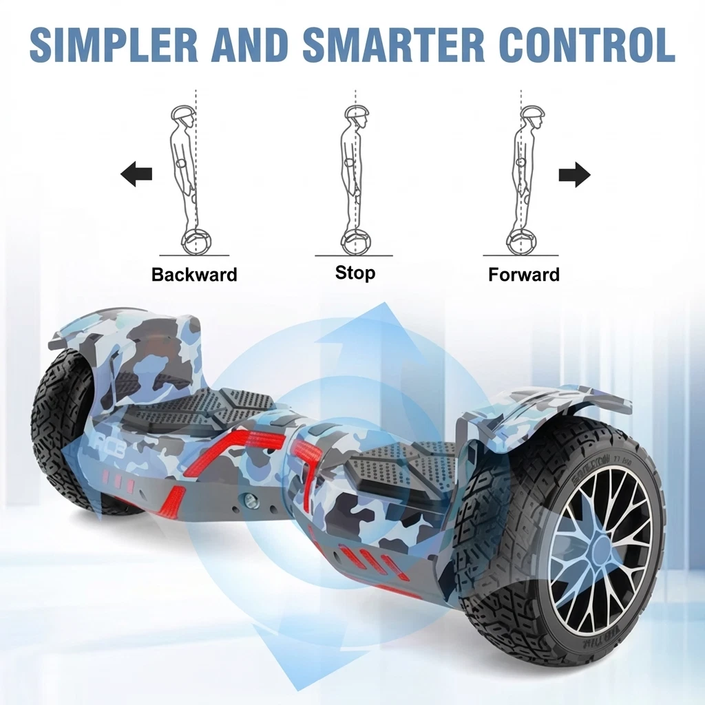 RCB 8.5" All Terrain Off Road Hoverboard Segway UL2272 Certified RH3 Best GIFT✨